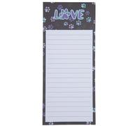 Uplifting Magnetic Notepad 60 Pages Recycled Paper Fun Inspirational Quotes for Fridge Grocery List Office Animal Lovers (I Love Paws)