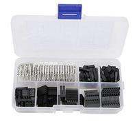 Uplory 310pcs 2.54mm 9 Value Male Female Cable Wire Jumper Header Connector Housing Assorted Kit AWG28