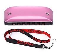 Uplory Harmonica 7 Hole Mini Blues Student Adult Proppionner Playing Color Organ Buth Strumento (C Key)