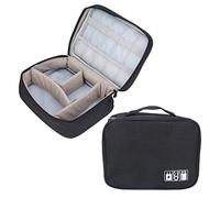 Uplory Travel Coffee Maker Bag, Portable Coffee Maker Carrying Case for Travel Reinforced Stitching Long & Short Compartment, Portable Coffee Maker Pods for Travel