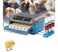 UPLTOE Incubatrice Automatica per Uova da 24/48/120/256/300 Uova - Controllo Digitale della Temperatura E Dell'umidità, Girauova Automatico,per Uova di Gallina,Anatra.Quaglia 48