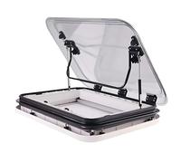 UPLTOE Lucernario per Camper con Telaio in Lega di Alluminio,Lucernario a LED per Camper,Botola di Ventilazione sul Tetto,con Zanzariere E Ombrelloni,per Roulotte,Camper E Camper. 500 * 500mm