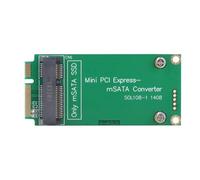 Upluckey Adattatore da mSATA SSD a Mini PCIe SATA Riser Card per computer | Nessun driver richiesto, Plug and Play, supporta unità a stato solido da 30 x 50 mm, materiale ABS, per ASUS Eee PC 900 900A