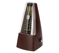 Upluckey Metronomo Meccanico, Grana Profonda del Legno 40-208 BPM per | Design a pendolo, 0 2 3 4 6 battiti selezionabili, cursore tempo in metallo, clic trasparente, per batteria di violino basso