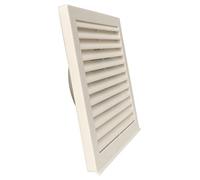 Upmann 66031 Griglia di ventilazione in plastica DN 125, bianco, 195 x 195