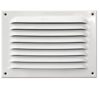 Upmann Griglia di Protezione Dalle Intemperie Aerazione Bianco Volare Quadrato