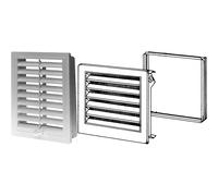 Griglia di ventilazione con zanzariera e telaio di installazione