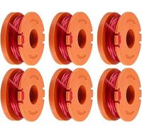 UPOICDS Per Sostituzione Bobina decespugliatore Cdiytool 6 Pezzi | per Worx WG163E/WG154E/WG157E/WG151/WG155/WG160/WG175/WA0010 Ø1,65 mm