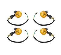 UPOKLA 4pcs Moto Direzione del Moto Light 6V Impermeabile Amber Flasher Indicatore Lampade Posteriore Lampada for Moto Accessori for Moto (Color : Yellow)