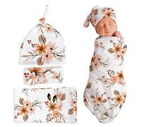 Uposao 3Pcs Swaddle Coperta Con Il Cappello Della Fascia Per Il Neonato Puntelli Foto Coperta Swaddle Coperte di Ricezione Per Il Capretto Del Bambino Della Ragazza del Ragazzo