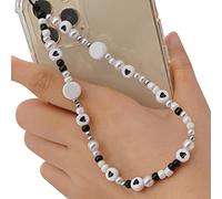 Uposao Cordino per Cellulare Acrilico Perline Perle di Vetro Ornamenti Collana per Cellulare con Perline Anti-Perso Catena per Cellulare Cordino Colorato per Telefono Bohemien