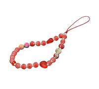 Uposao Cordino per Cellulare Acrilico Perline Perle di Vetro Ornamenti Collana per Cellulare con Perline Anti-Perso Catena per Cellulare Cordino Colorato per Telefono Bohemien