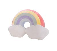 Uposao Cuscino decorativo, motivo: stella arcobaleno, luna, cotone, cuscino decorativo, per bambini e bambini, decorazione per la casa