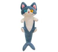 Uposao Cute Little Cat Shark Peluche Kawaii Cartoon Shark Cat Doll Giocattoli per bambini Shark Cuscino Cuscino Ideale come regalo di compleanno o di festa,50cm