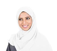 Uposao Donna Musulmana Hijab Chiffon Sciarpa Lunga Scialle Donna Fasce Musulmane Copricapo Turbante Sciarpe Scialle Velato Berretto Islamico Traspirante Velo Senza Lacci