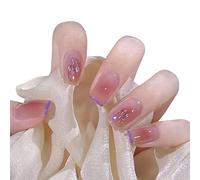 Uposao Unghie finte da incollare, 24 pezzi unghie lunghe artificiali ballerina, copertina completa per unghie finte in acrilico artistico finto premere sulle punte delle unghie per donne e ragazze