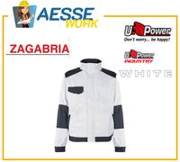 UPOWER GIACCA DA LAVORO U-POWER ZAGABRIA BIANCA PER IMBIANCHINI