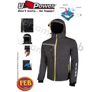UPOWER GIACCA GIUBBINO GIUBBOTTO TRASPIRANTE ANTIVENTO SOFT SHELL QUICK U-POWER