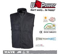 UPOWER GILET ESTIVO ANTINFORTUNISTICA WAVE Black Carbon EY148BC U-Power