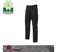 Upower OCEAN Black Carbon pantalone da lavoro multi tasca resistente slim estivo