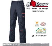 UPOWER PANTALONI ESTIVI ANTINFORTUNISTICA NIMBLE Deep Blue DW084DB U-Power +