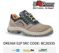 Upower Scarpa da Lavoro Antinfortunistica Bassa SRC S1P Pelle scamosciata DREAM