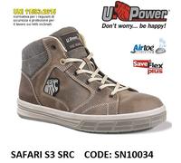 Upower Scarpa da lavoro antinfortunistica SAFARI S3 SRC U-POWER SN10034 -