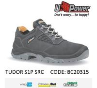 Upower Scarpa Lavoro Antinfortunistica S1P SRC Pelle scamosciata TUDOR U-POWER