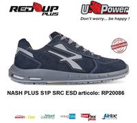 UPOWER SCARPE ANTINFORTUNISTICA NASH PLUS S1P SRC ESD U-POWER RED UP PLUS