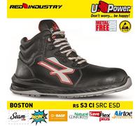 UPOWER SCARPE LAVORO ANTINFORTUNISTICA BOSTON ESD S3 CI SRC U-POWER +