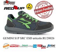 UPOWER SCARPE LAVORO ANTINFORTUNISTICA GEMINI S1P SRC ESD U-POWER RU20026 RED UP