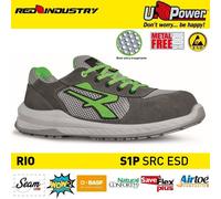 UPOWER SCARPE LAVORO ANTINFORTUNISTICA RIO ESD S1P SRC U-POWER ULTRATRASPIRANTI