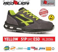 UPOWER SCARPE LAVORO ANTINFORTUNISTICA YELLOW S1P SRC U-POWER RL20386 RED LION