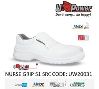 UPOWER SCARPE LAVORO CUOCO RISTORANTE CONFORME NORME HACCP S1 SRC NURSE U-POWER