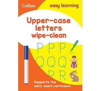 Upper Case Letters Age 3-5 Wipe Clean Activity Book: Ideal for home learning