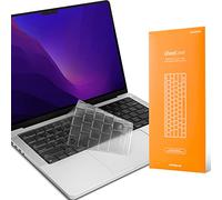 UPPERCASE GhostCover Protezione per tastiera ultra sottile, compatibile con MacBook Pro 14"/16" (2021-24 M1/M2/M3/M4 Pro/Max) E MacBook Air M2/M3 da 13"/15" layout UE (ISO), trasparente
