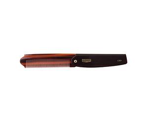 Uppercut Deluxe CT7 Flip Comb For Men, A Tortoise Shell Mens Pocket Comb Suitable For Long and Short Hair Styles