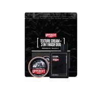 UPPERCUT DELUXE Set Duo Crema Texture e Wash 3 in 1, 100g e 240ml | Barber designed, Australian made and cruelty free for premium everyday men's grooming. Includes texture cream & 3 in 1 wash