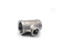 UPPUOEAF 1/4'' - 2'' NPT Female Thread Reducing Tee Type 304 Stainless Steel DN6 - DN50 Water Casting Pipe Fitting Joint 3 Ways Connector(2 to 3I4 to 2)