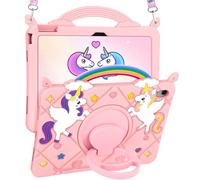 Uppuppy Custodia per iPad 10° 10,9"/11° A16 11" Generazione, con supporto rotante e cinturino in morbido silicone per iPad 10/11 Gen Funda