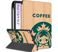 Uppuppy per iPad 9a/8a/7a generazione caso 10.2 pollici ragazze carino bambini donne Folio Smart Cover portamatite Kawaii Cartoon Cool Design divertente divertente Teen casi unici per iPad 7/8/9 Gen