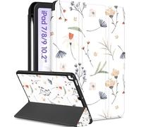 Uppuppy per iPad 9a/8a/7a generazione caso 10.2 pollici ragazze carino donne Folio Smart Cover portamatite floreale design estetico Girly Kawaii Teens casi unici per iPad 7/8/9 Gen A2602 A2270 A2197