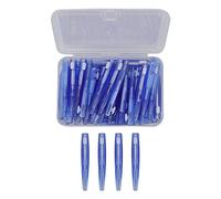 UPQRSG 60 Pezzi Spazzolino Interdentale, Filo di Nylon di Grado Medico Spazzolini Interdentali Convenientemente Efficaci Tra I Denti, Bretelle per Cavo Piatto Spazzolino da Denti(Blu)