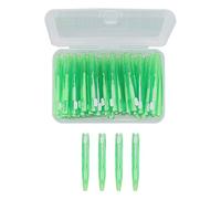 UPQRSG 60 Pezzi Spazzolino Interdentale, Filo di Nylon di Grado Medico Spazzolini Interdentali Convenientemente Efficaci Tra I Denti, Bretelle per Cavo Piatto Spazzolino da Denti(Verde)