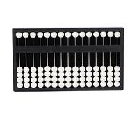 UPQRSG Abacus for The Blind, Calcolatrice Soroban professionale a 15 colonne, concetti matematici, strumento di apprendimento per abaco cieco, calcolatrice cinese, strumento di calcolo matematico per