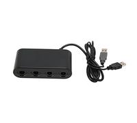 UPQRSG Adattatore per Controller Game Cube, Adattatore per Controller di Gioco a 4 Porte per SWitch per PC W U, Adattatore per Controller GC 3 in 1 con Funzione Turobo