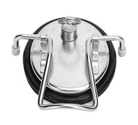 UPQRSG Coperchio per fusti in acciaio inossidabile 304, ricambio per fusti di birra di carbonatazione, coperchio per fusti con blocco a sfera, valvola di limitazione della pressione, coperchio per