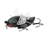 UPQRSG Esche da pesca con eliche, esche dure a forma di cicala, esche artificiali da nuoto per acqua dolce e salata, 7,5 cm (Y238-7)