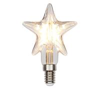 UPQRSG Lampadina LED a Forma di Stella, Lampadina con Base E14 Lampadine a Forma di Pentagramma Trasparenti, Luce di Natale a Forma di Stella, Lampadina LED Decorativa per Protezione Degli Occhi 2700K