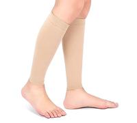 UPQRSG Manica a Compressione per Polpacci da Donna, Calzini Compressi con Calzini Elastici a Due Stadi in Guaina per Vitelli per Vene Varicose, Calzini Compressi Senza Piedi(XL-Pelle)